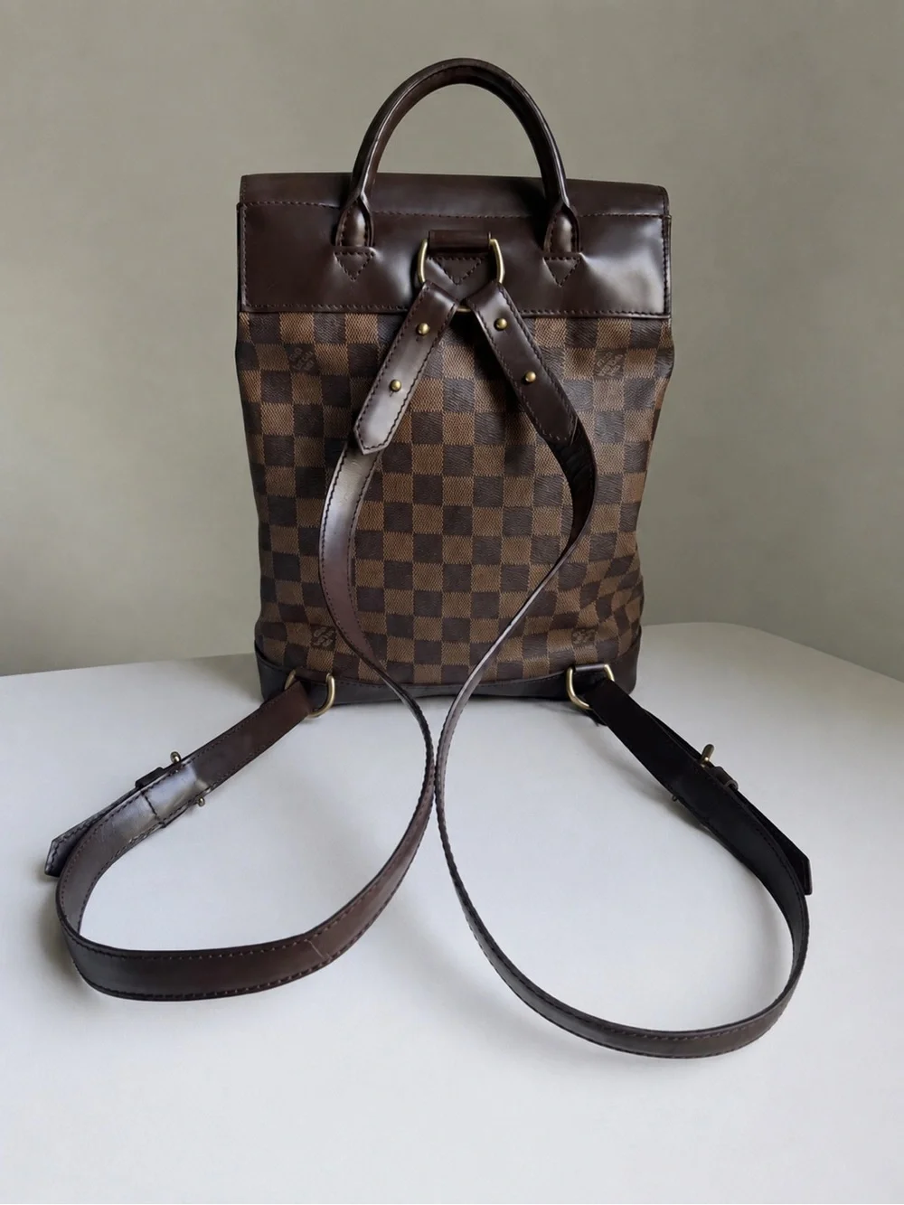Louis Vuitton Damier Ebene Soho Backpack N51132